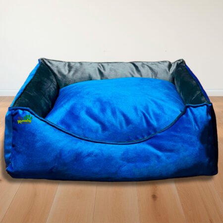 Cama Deluxe Gris/Azul Rey