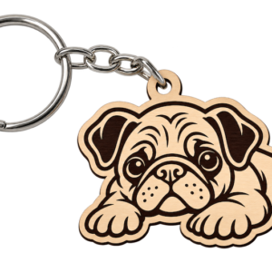 Llavero MDF Pug