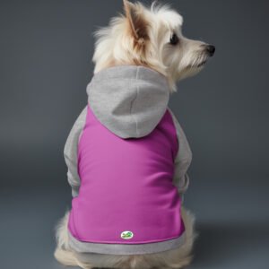 Poleron Fucsia - Gris Melange