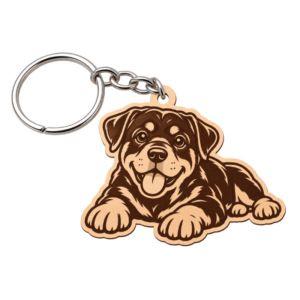 Llavero MDF Rottweiler
