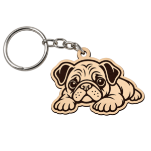 Llavero MDF Pug