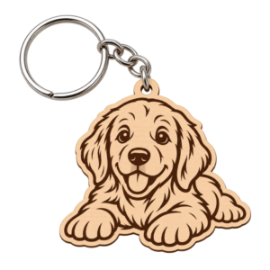 Llavero MDF Golden Retriever