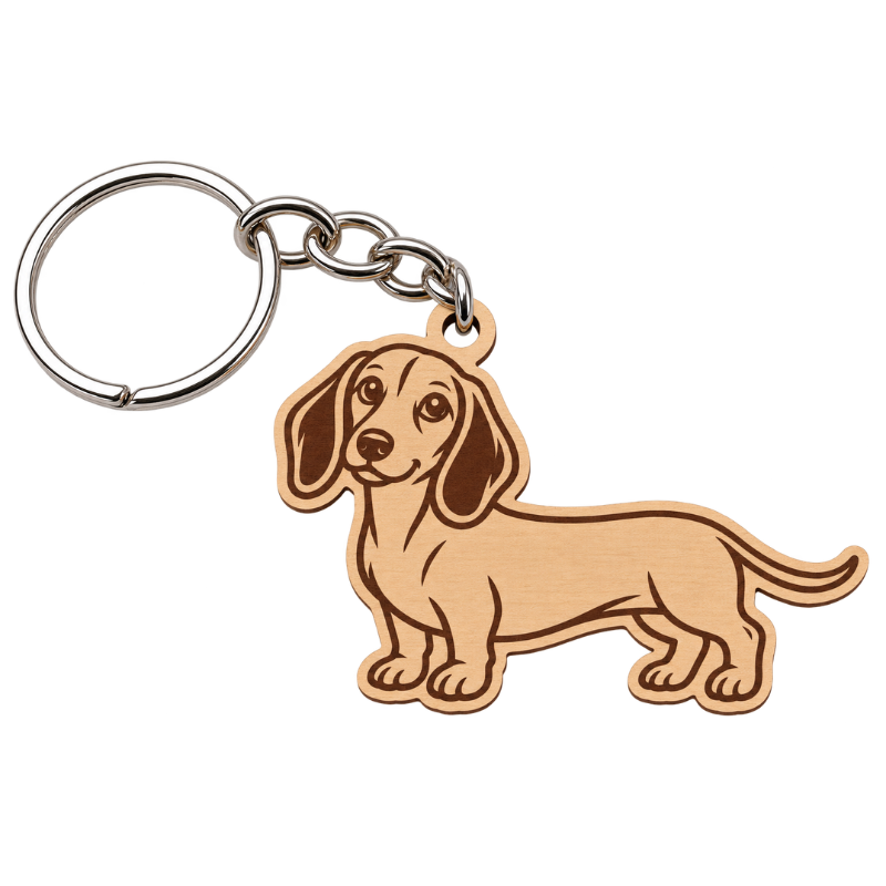 Llavero MDF Dachshund