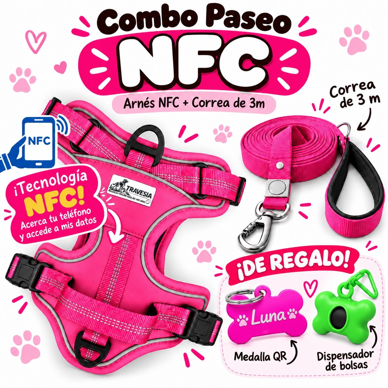 Combo Paseo Antitirones NFC